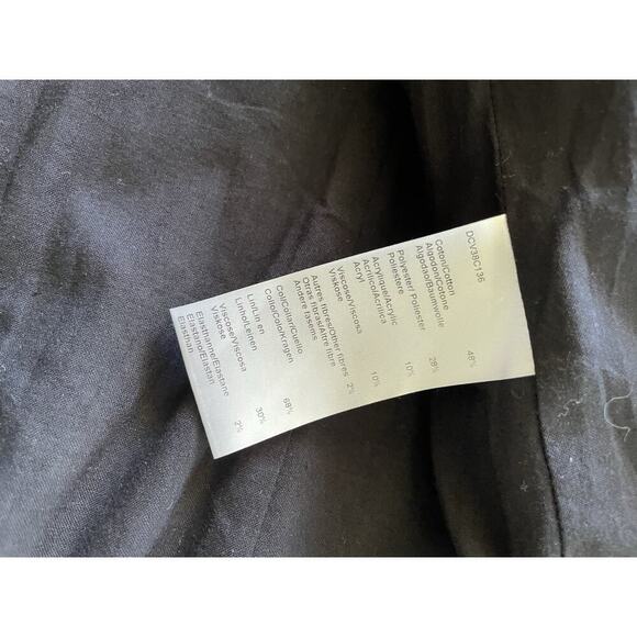 Gerard Darel Paris Women’s Tweed Boucle Open Front Blazer Jacket Black White 44 - Picture 6 of 7